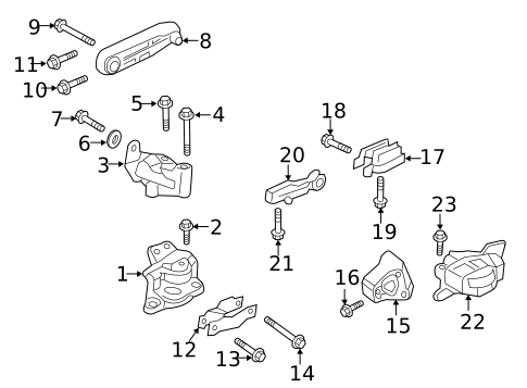 Engine & Trans Mounting for 2019 Volvo XC90 #0