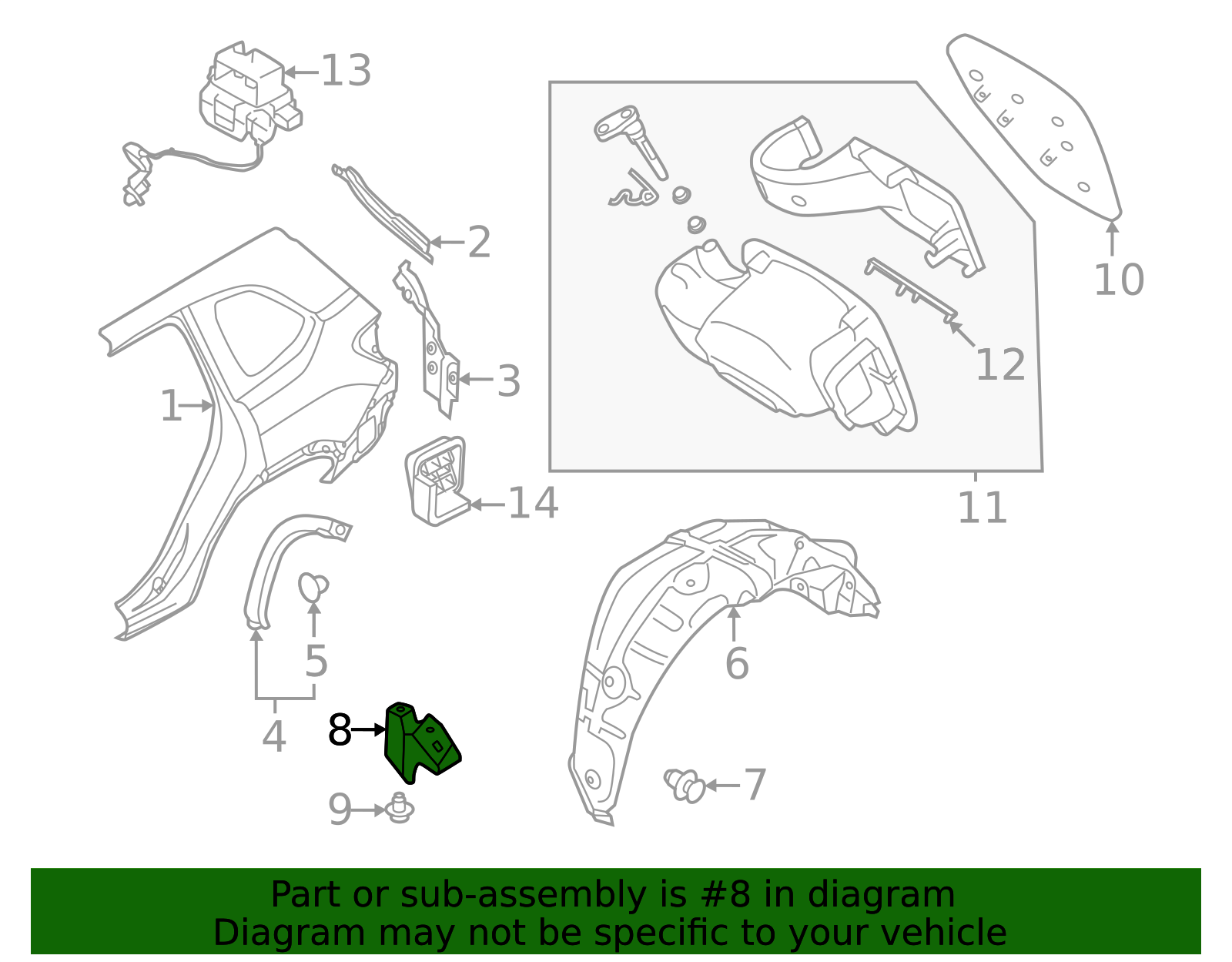 2025 Subaru Forester Stone Deflector 59123SL040 | Subaru Online Parts
