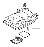 6360533190B0 - Body: Overhead Console for Toyota Image image