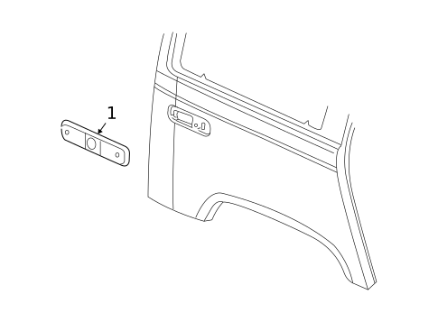 Side Marker Lamps for 2004 Hummer H2 #1