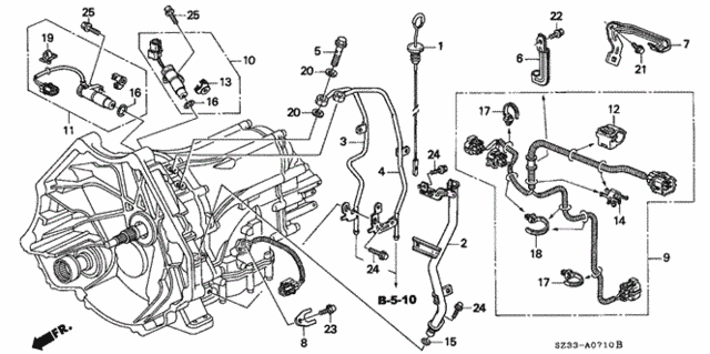 Oil Level Gauge - Harness for 2004 Acura RL #0