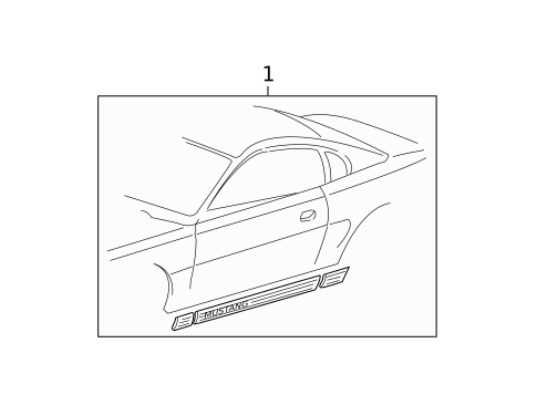 Stripe Tape for 2001 Ford Mustang #0