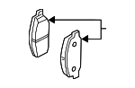D4M609N00B - : Brake Pads Rear for Nissan Image