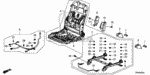 81136TR6A01 - Interior/Bumper: FRAME, R. FR. for Honda Image