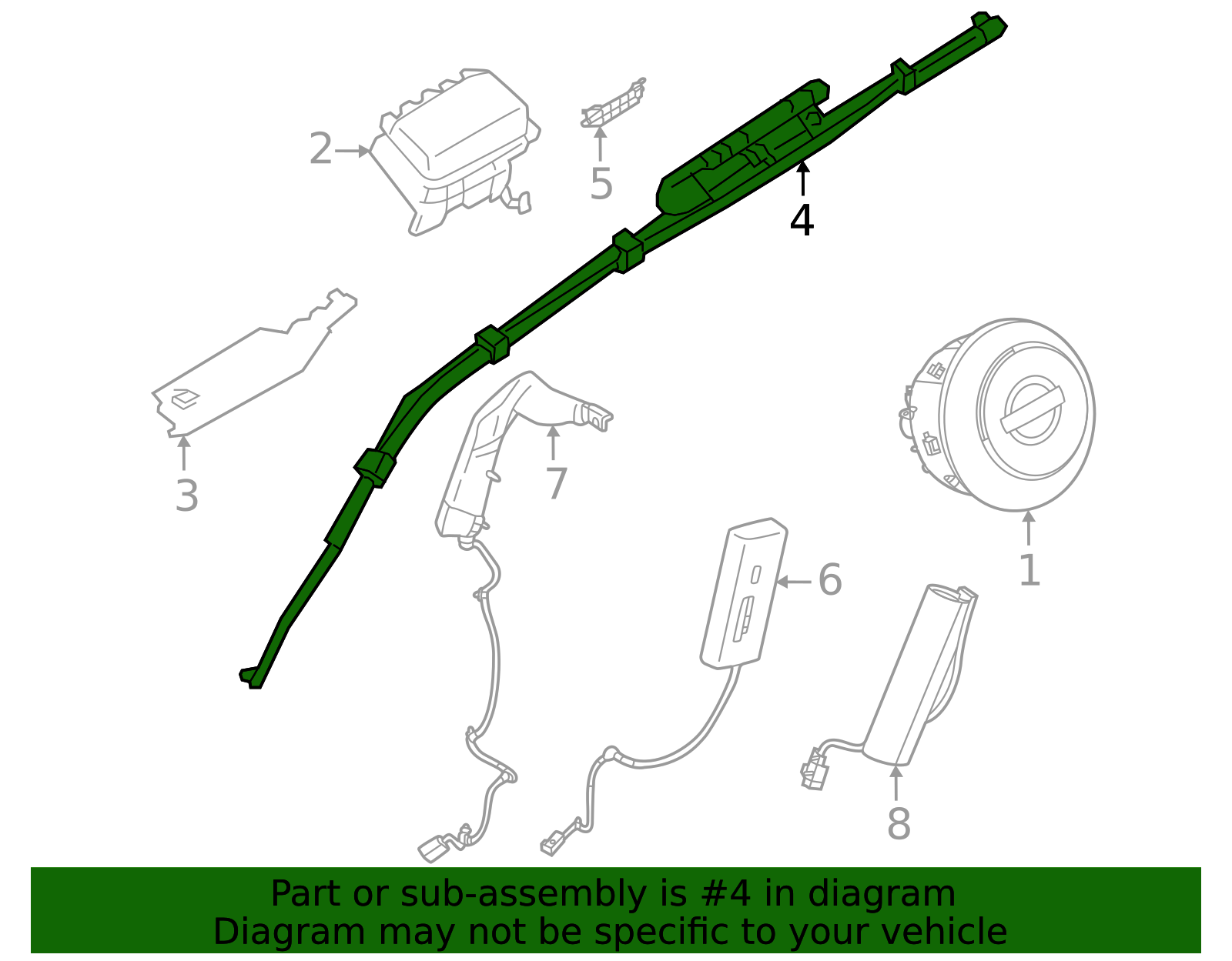 Head Air Bag - Nissan (K85P1-6RF0A)