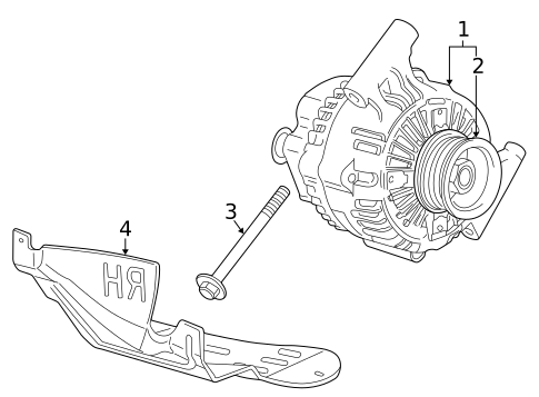 Alternator for 2005 Jaguar S-Type #0