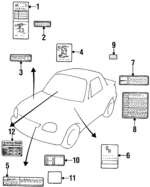 7916179E40 - : Tire Info Label for Suzuki Image
