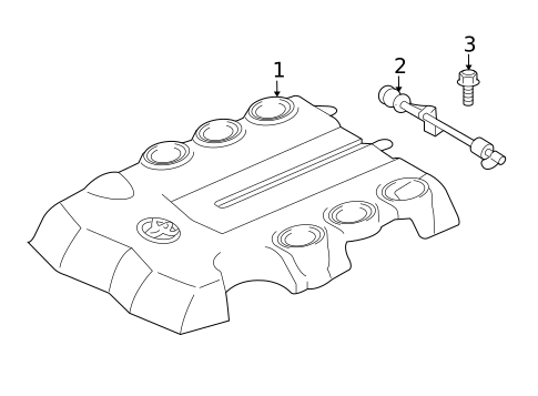 Engine Appearance Cover for 2014 Toyota FJ Cruiser #0