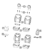 68272253AA - Interior Trim: Seat Back Foam, Left for Jeep: Compass Image