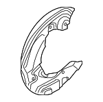 34106780216 - Brakes: Splash Shield for BMW: 1 Series M, 135i, 135is, 330i, 335d, 335i, 335is, Z4 Image