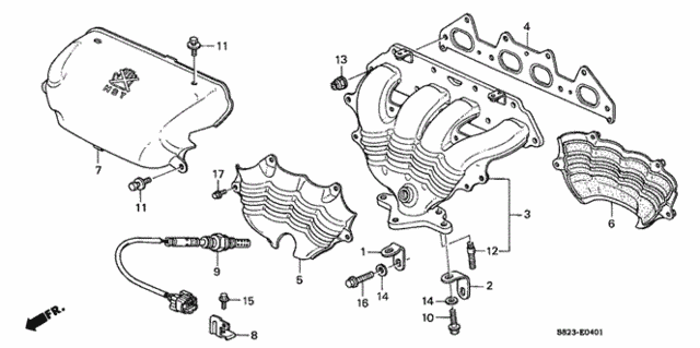 Exhaust Manifold (L4) (Lev) for 2002 Honda Accord #0