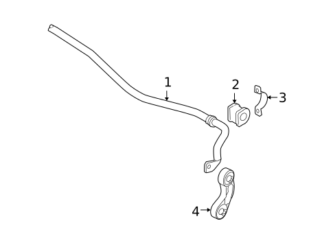 Stabilizer Bar & Components for 2006 Audi A6 #1