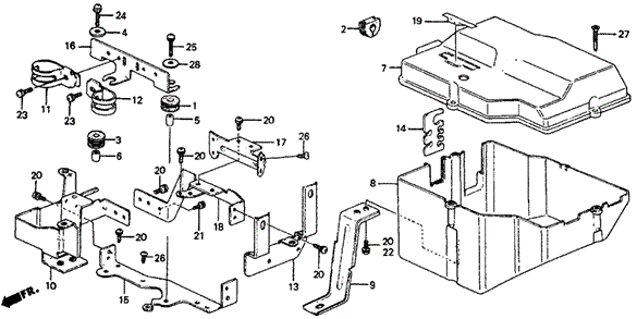 No. 2 Cover (1.5 DX) for 1984 Honda Civic #0