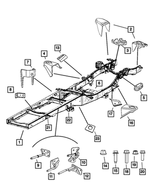 68066382AA - : Exhaust Pipe Support Rod for Ram: 3500 Image