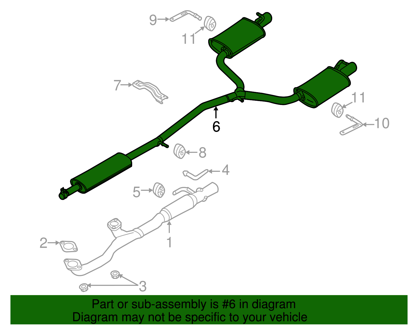 2011-2015 Ford Explorer Muffler DB5Z-5230-D | OEM Parts Online