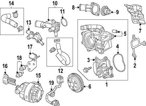 Water Pump for 2024 Mazda CX-90 #0