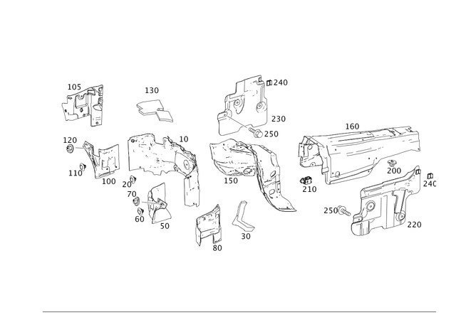 2046828004 - Panelling: Damping for Mercedes-Benz Image image