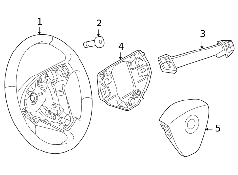 Steering Wheel & Trim for 2010 Saab 9-3X #0