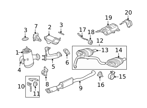 Exhaust Components for 2008 Jaguar X-Type #0