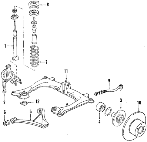 Rear Suspension for 1992 Audi 80 Quattro #1