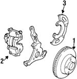 14035588 - Brakes: Rotor for Buick: Century, Electra, LeSabre, Riviera | Cadillac: Brougham, DeVille, Eldorado, Fleetwood | Chevrolet: Celebrity | Oldsmobile: 98, Cutlass Ciera, Cutlass Cruiser, Delta 88, Toronado | Pontiac: 6000, Bonneville Image