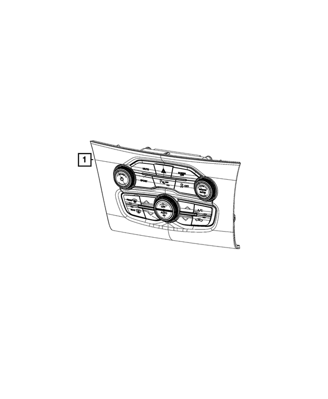 68293634AD - Electrical: Vehicle Feature Controls Center Stack for Mopar Image