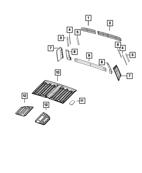 Headliners - Visors - Assist Straps for 2022 Jeep Gladiator #0