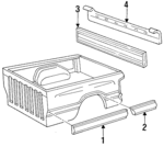 55076891AA - Body: Molding for Dodge: Ram 1500, Ram 2500, Ram 3500 Image
