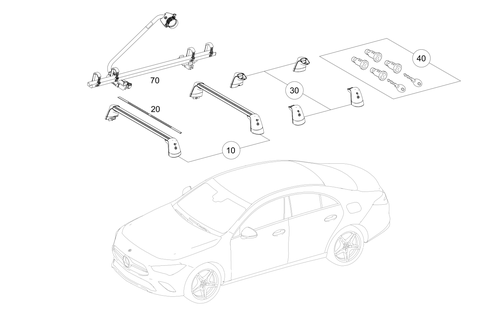 Roof Carrier Systems for 2022 Mercedes-Benz CLA35 AMG #0