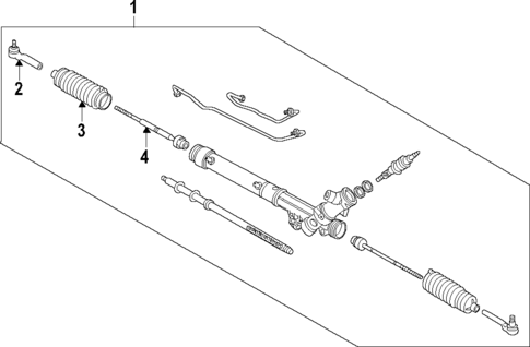 Steering Gear & Linkage for 2008 Saturn Astra #1