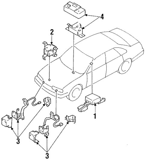 Air Bag Components for 1992 INFINITI Q45 #0