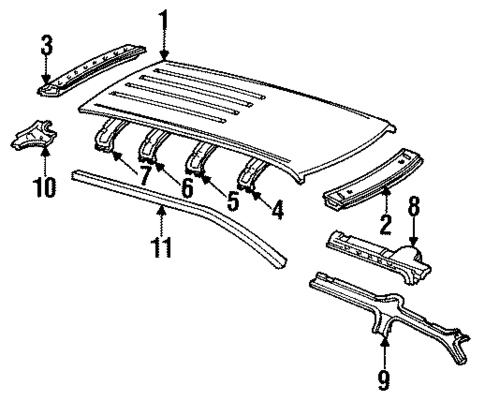 Roof for 1994 Mercury Villager #0