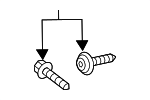 2203 - Body: Upper Hinge Bolt for Mercedes-Benz Image