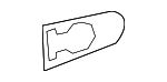 910766100064 - Body: Exterior Door Handle Cover Gasket for MB Vans Image