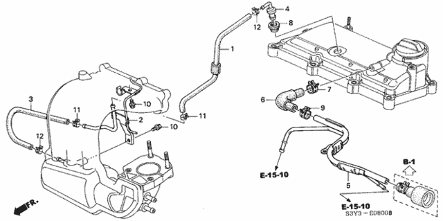 Breather Tube for 2000 Honda Insight #0