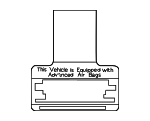 7459948020 - Body: Air Bag Label for Toyota Image
