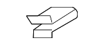 1C0867388 - Body: Quarter Panel Trim Panel Clip for Audi Image