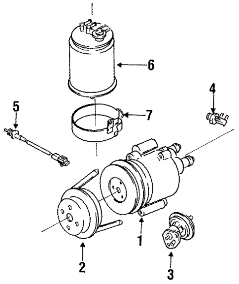 Emission Components for 1994 Isuzu Amigo #0