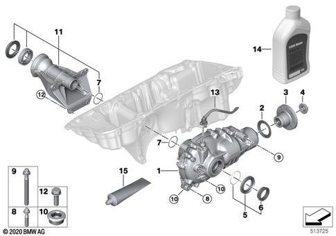Final Drive (Front Axle) for 2025 BMW X4 M40iX #0