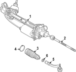 85E423810B - : Inner Tie Rod for Audi: Q6 e-tron, SQ6 e-tron Image