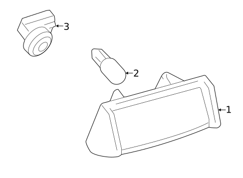 License Lamps for 2011 Lexus HS250h #0