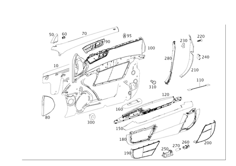 Door Paneling for 2008 Mercedes-Benz CL600 #0