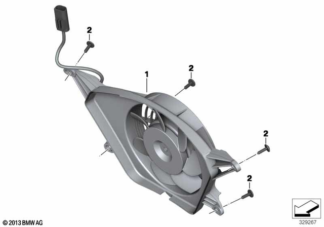17117720095 - Cooling: Fan -  for BMW-Motorrad Image