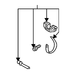 8641195 - Body: Courtesy Lamp Mount Kit for Volvo: V70, XC70 Image