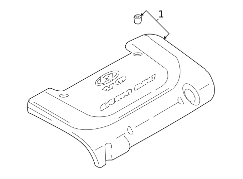 Engine Appearance Cover for 2003 Hyundai Sonata #0