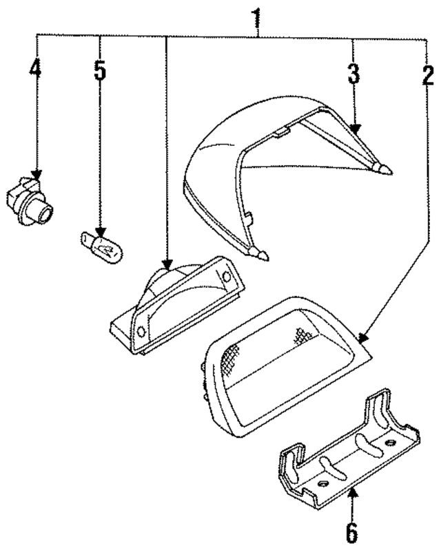 GA2A5158002 - : High Mount Lamp for Mazda Image
