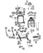 68598806AB - : Front Seat Back Frame for Dodge: Charger Daytona Image