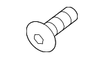 N90974701 - Body: Quarter Panel Splash Shield Screw for Porsche Image