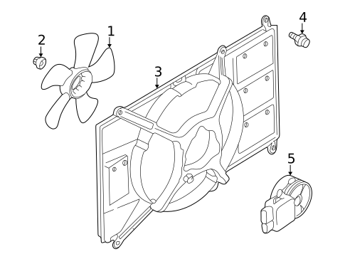 Cooling Fan for 2003 Mitsubishi Galant #0