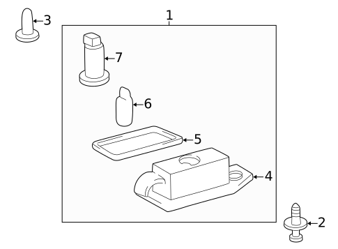 License Lamps for 2001 Toyota Camry #0